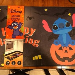 Stitch Halloween Kitchen Mat
